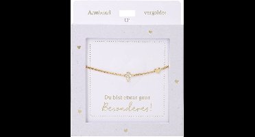 Depesche armband goud kruisje - vriendschapssieraad voor meisjes.