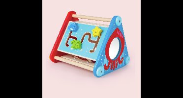 Hape Take-Along Activity Box - Activiteitenkubus met 5 speelzijden - Babyspeelgoed vanaf 10 maanden