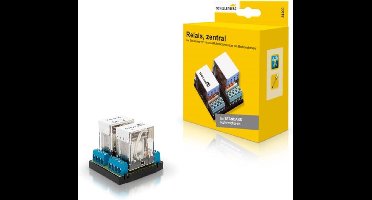 Schellenberg 24200 rolluikisolatierelais voor gelijktijdige aansturing van maximaal 4 rolluikmotoren via één schakelaar of timer, centraal voor gemakkelijke inbouw van de rolluikbediening.