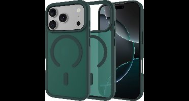 Just in Case hoesje geschikt voor iPhone 17 Pro - Compatibel met MagSafe - Military Grade Backcover - Groen