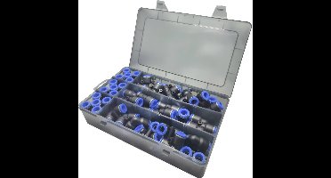 TRU COMPONENTS Pneumatische connector TC-14109148 TC-Fitting set - 10 mm Buis-Ø: 10 mm 60 stuk(s)