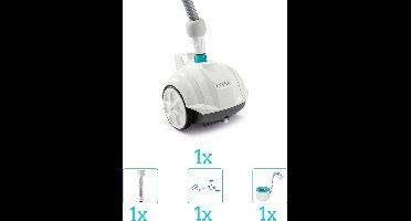 Intex Zwembad stofzuiger ZX50 - Automatisch - 28007 inclusief Skimmer - Schoonmaakset - Thermometer