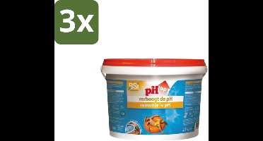BSI – pH Up Poeder – pH Verhoger voor Zwembad & Spa – 2,5 kg - Bulkverpakking - 3 stuks