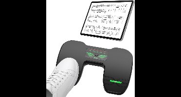 Bluetooth Voetpedaal - Oplaadbare Muziek Lezen Controller Voor Tablets - Smartphones - Draadloze Pedalen