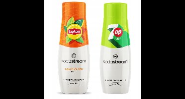 Sodastream Lipton - Ice Tea Zwarte Thee - 7up Zero - perzik- Zonder Suiker