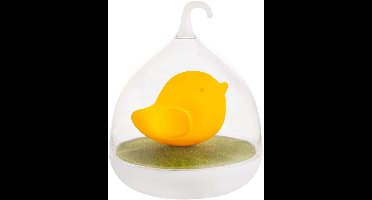 LED nachtlampje vogelfiguur slaapkamerlamp kinderlamp tafellamp touchdimmer, wit oranje, 4x LED 0,08 Watt, DxH 14x17 cm