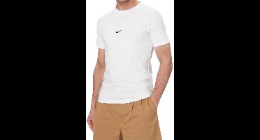Boss Heren T-shirt Wit 50517970/105 T Shirt Rn Slim Fit
