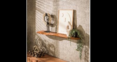 Wandplank 120 organic - Massief acacia naturel