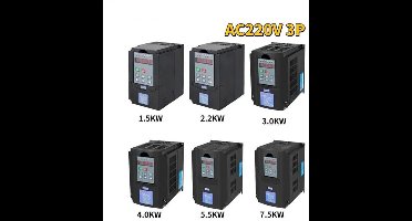 Frequentieregelaar - Frequentie - Toerentalregelaar - VFD 3.0KW 220V - Omvormer Variabele Frequentie Driver - 3-Pase Uitgangssnelheidsregelaar - voor Motor-CNC