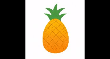 PartyDeco - Servetten - ananas 20 stuks - 2 lagen