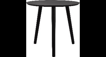 Bijzettafel - Trio Wilma - Rond - 50cm - Zwart - MDF