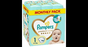 Pampers - Premium Care - Maat 1 - Maandbox - 156 luiers