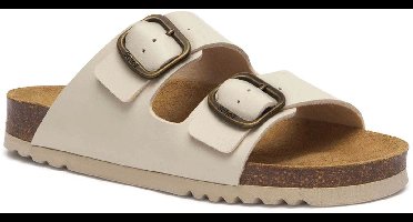 Scholl Sandalen Josephine 2 Riemen Synthetische Leer Vrouwen - Ivoor