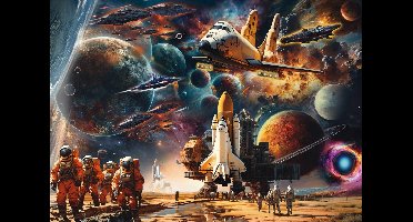 Schmidt legpuzzel ruimtevaart 1000 stukjes - fascinerende puzzel.