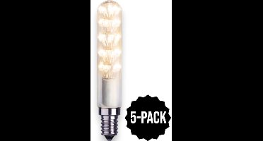 5-Pack | Staaflamp - E14 - 1.5W - Super Warm Wit <2200K - Filament - Helder