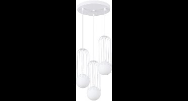Sollux Lighting Hanglamp Brina - 115x34x34cm - G9 - wit - staal