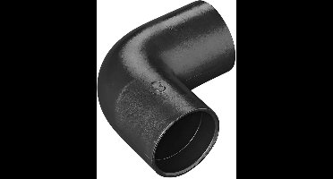 ProPlus Hoekstuk 90° - PE Zwart - Snelle Montage - Ø28 mm