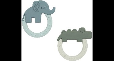 Done By Deer Bijtring - Deer Friends - 2 Stuks - Green/Blue