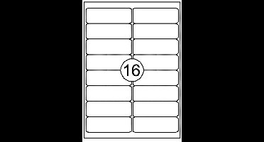 Etiket Quantore 99.1x33.9mm 1600 stuks