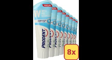 Prodent White + Strong 75ml - 8 Stuks - Voordeelverpakking