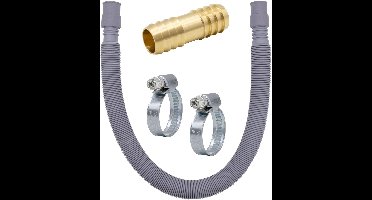 Ibenzoa® Uittrekbare Afvoerslangverlengset voor Wasmachines en Vaatwassers met Messing Aansluiting