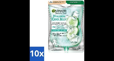 Garnier - SkinActive - Cryo Jelly Gezichtsmasker - Anti-Vermoeidheid - Hyaluronzuur - 1 Gezichtsmasker - Bulkverpakking - 10 stuks