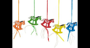 Gelukshanger Hobbelpaard Mix > 20x30mm | 10 Stuks