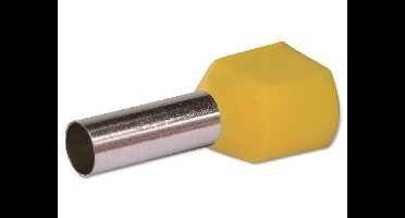 Quadrios 22C439 Dubbele adereindhulzen 6 mm² Deels geïsoleerd Geel 1 set(s)