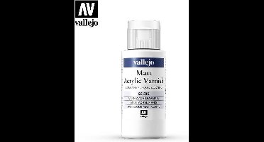 Vallejo Hobbyverf Acrylverf - 26518 Matt Acrylic Varnish (60 ml) Verf flesje - 60 ml