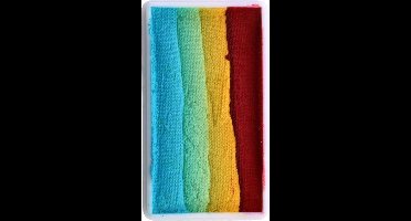 Splitcake rood-geel-pastel groen-pastel blauw 28gram