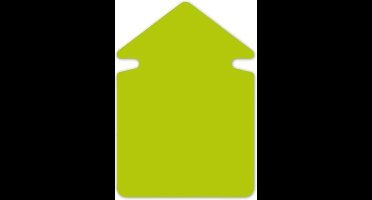 aktie/reclamesymbolen Folia 24cm pijl krimp a 20 vel        neongroen