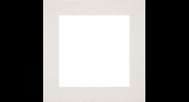 Passe-Partout Fotomaat 13x13 cm - Lijstmaat 25x25 cm - Lichtgrijs - Museumkarton - Fotolijst niet inbegrepen