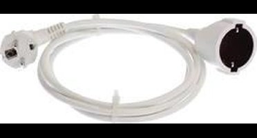AS Schwabe 50311 Stroom Verlengkabel 16 A Wit 3.00 m H05VV-F 3G 1,5 mm²