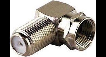 Schwaiger WAD8321531 F-adapter, haaks Aansluitingen: F-stekker, F-bus 2 stuk(s)