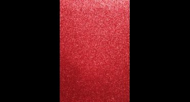 EVA foam vellen 2 millimeter 22x30 centimeter 5 stuks Rood glitter