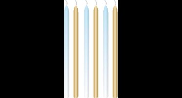 Amscan - Babyshower - Kaarsjes blauw (6 stuks)