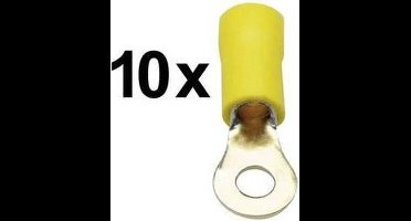 Sinuslive RKS-4,0 P10 Ring terminal Cross section (max.)=4 mm² Partially insulated Yellow 10 pc(s)