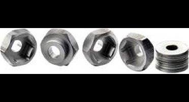 Absima 12 mm --> 17 mm 1:10 Aluminium velgmeenemers Aluminium 4 stuk(s)