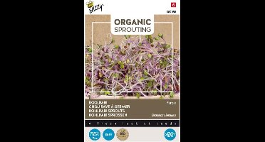 Buzzy® Organic Sprouting Koolrabi Blauwpaars (BIO) - Unieke kleur en milde, frisse smaak