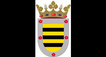 Vlaggenclub Horst aan de Maas vlaggetje - Met wapen 20x30cm - Voor buiten