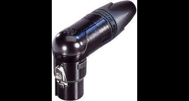 Neutrik NC6FRX-B XLR-connector Bus, haaks Aantal polen: 6 Zwart 1 stuk(s)