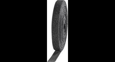 TOOLCRAFT KL10X3000C Klittenband Om te bundelen Haak- en lusdeel (l x b) 3000 mm x 10 mm Zwart 4 stuk(s)