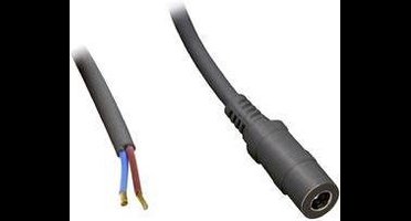 TRU COMPONENTS Laagspannings-aansluitkabel Laagspanningsbus - Open kabeleinde 5.50 mm 2.10 mm 1.00 m 1 stuk(s)