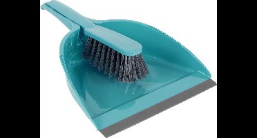 Stoffer en Blik - kunststof - turquoise - 23x21cm