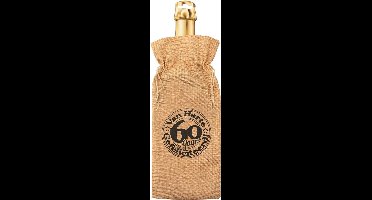 Paper Dreams Flescadeauverpakking 60 Jaar Jute 42 Cm Bruin