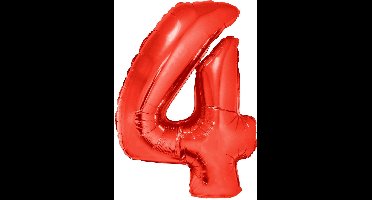ESPA - Enorme rode aluminium cijfer ballon