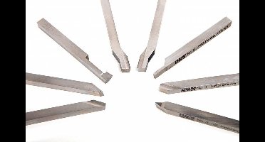 6 x 6 - 8-delige HSS beitelset