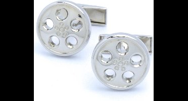 Manchetknopen - Rond Velg Klassiek Zilverkleurig