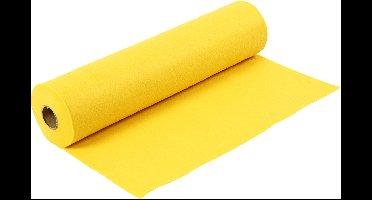 Hobbyvilt, B: 45 cm, dikte 1,5-2 mm, 180-200 gr, geel, 5 m/ 1 rol | Hobby vilt