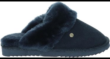 Warmbat Flurry Suede Dames Sloffen - Donkerblauw